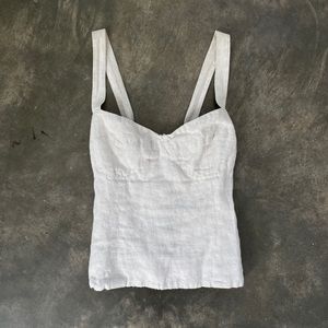 Linen Bustier Top